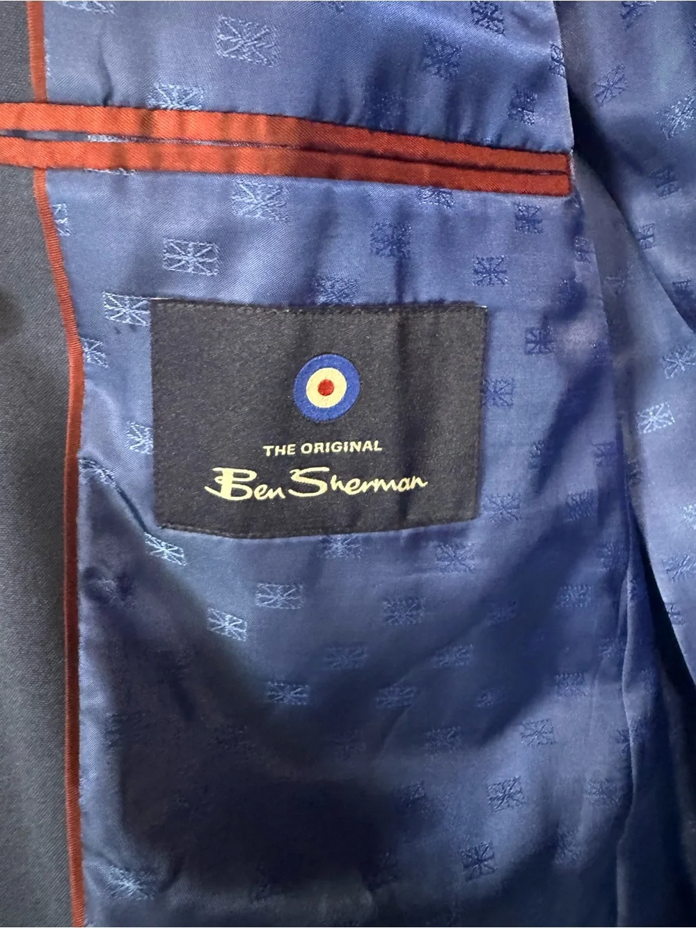 Ben Sherman Navy Blazer Two-Button Sport Coat